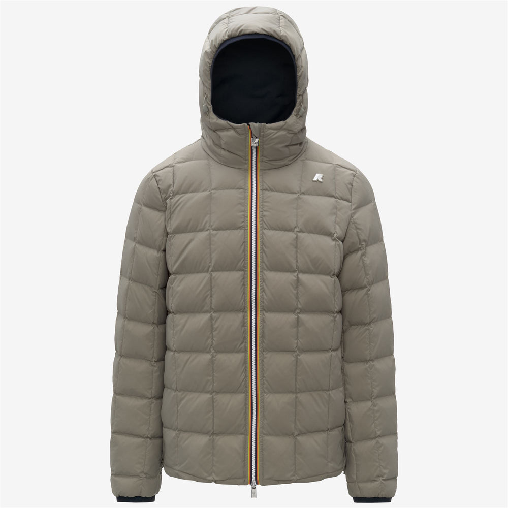 Chaqueta corta aislante reversible azul para hombre 02