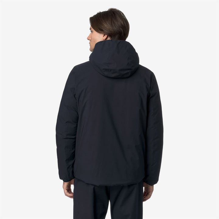 Chaqueta corta aislante reversible azul para hombre 6