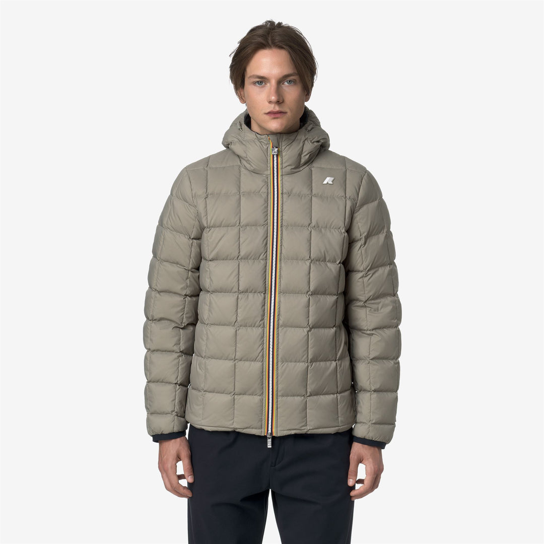 Chaqueta corta aislante reversible azul para hombre main