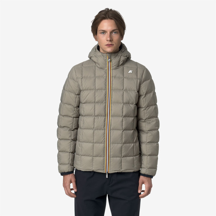 Chaqueta corta aislante reversible azul para hombre 3