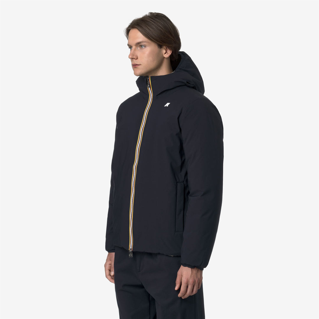 Chaqueta corta aislante reversible azul para hombre main