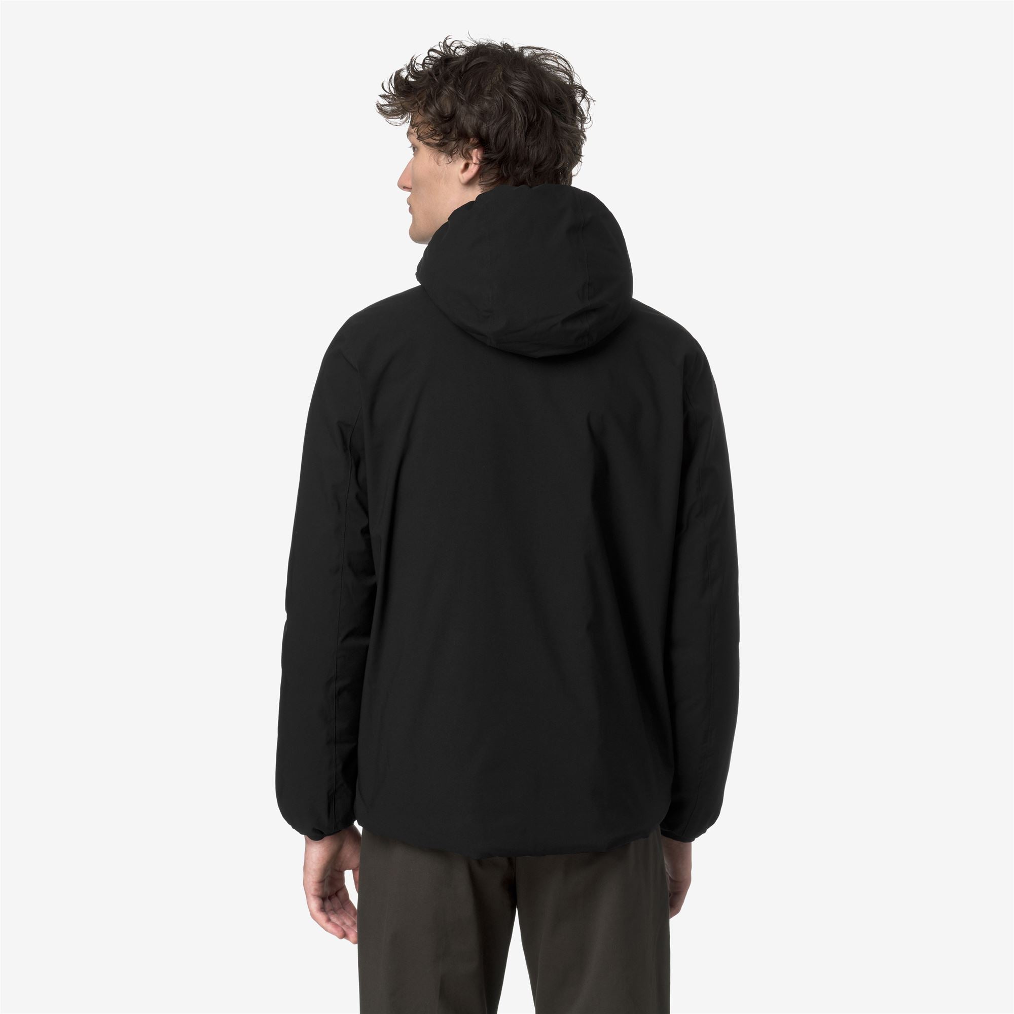 Jackets Man JACK ST THERMO REVERSIBLE Short BLACK PURE - BLACK OLIVE