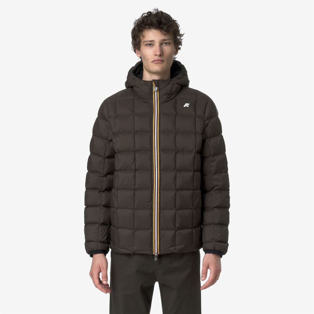 Black olive Men's Reversible Insulated Short Jacket 02