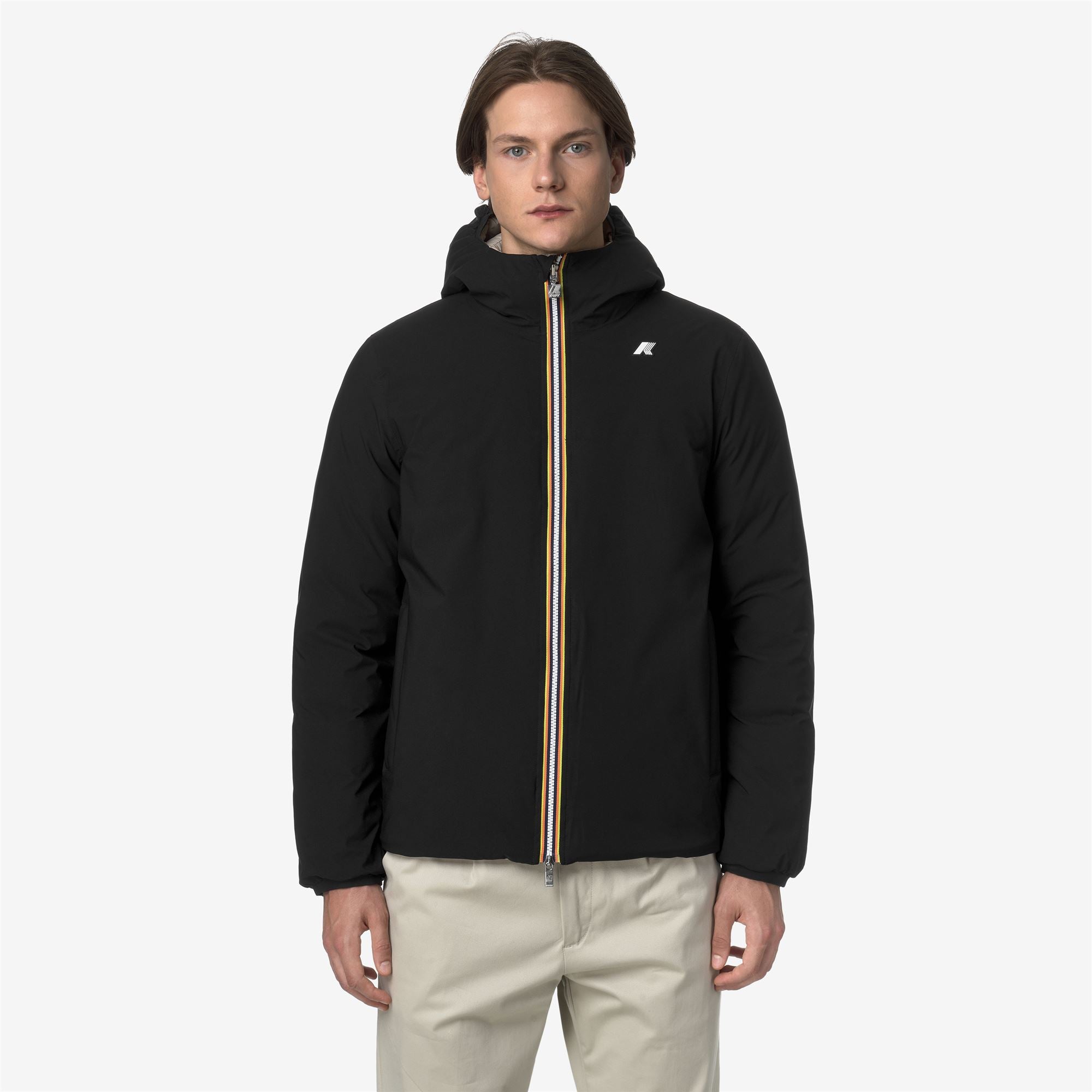 Jackets_MAN_JACK ST THERMO DOUBLE_Short_Black Pure - Beige Cashmere - Commercial 4