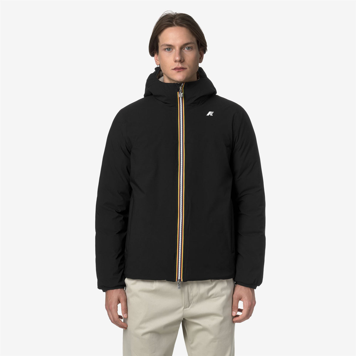 Jackets_MAN_JACK ST THERMO DOUBLE_Short_Black Pure - Beige Cashmere - Commercial 3