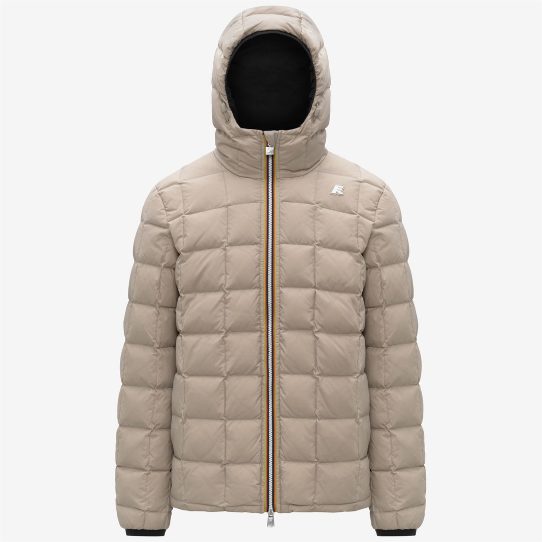 Black Men's Reversible Thermal Jacket with Down Insulation main