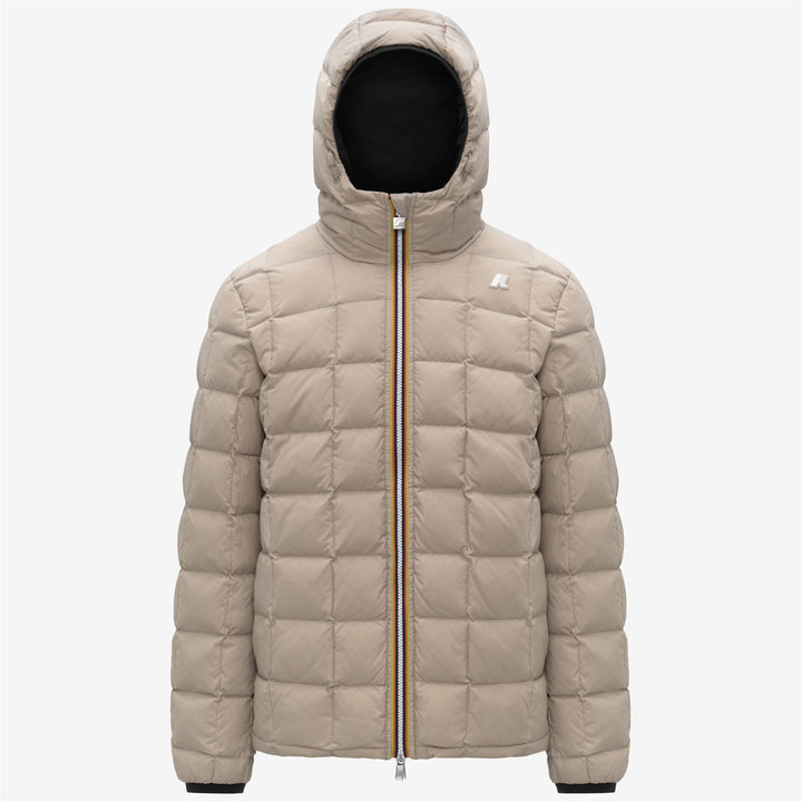 Black Men's Reversible Thermal Jacket with Down Insulation 2