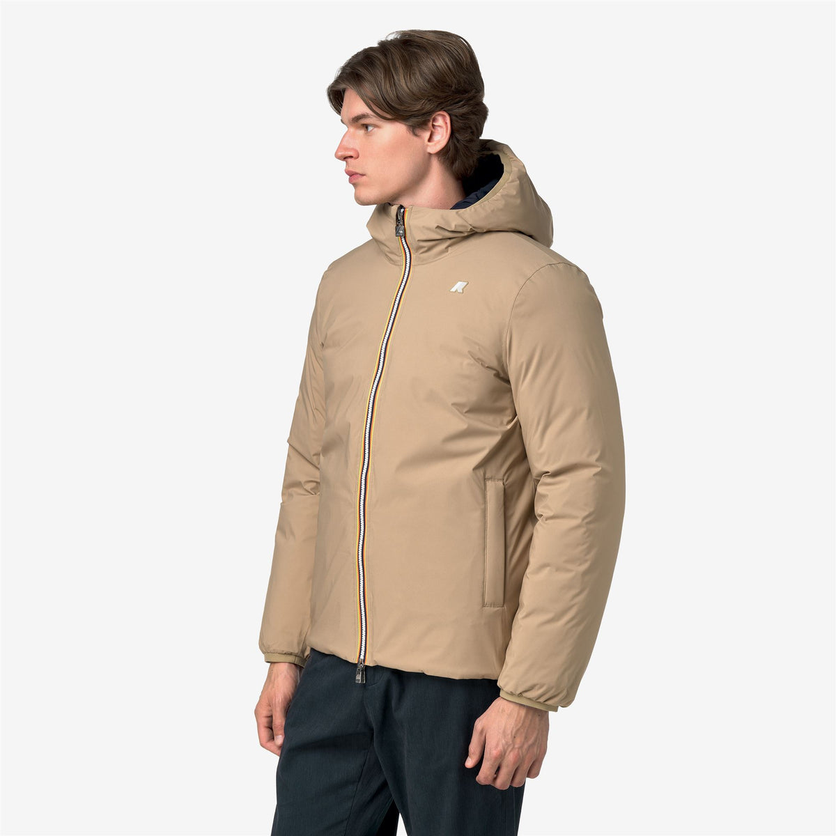 Jackets_Man_JACK ST THERMO DOUBLE_Short_Beige Khaki - Blue Depth - Commercial 5