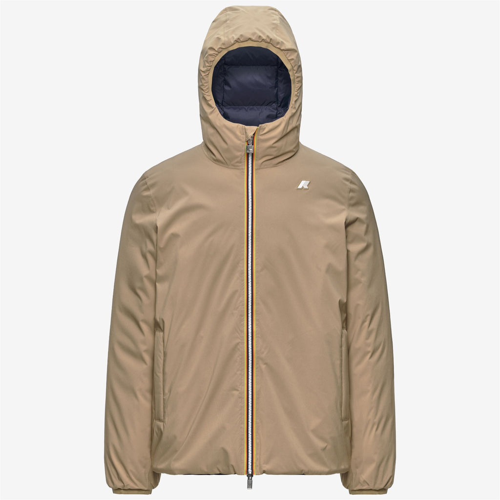 Jackets_Man_JACK ST THERMO DOUBLE_Short_Beige Khaki - Blue Depth - Commercial 1