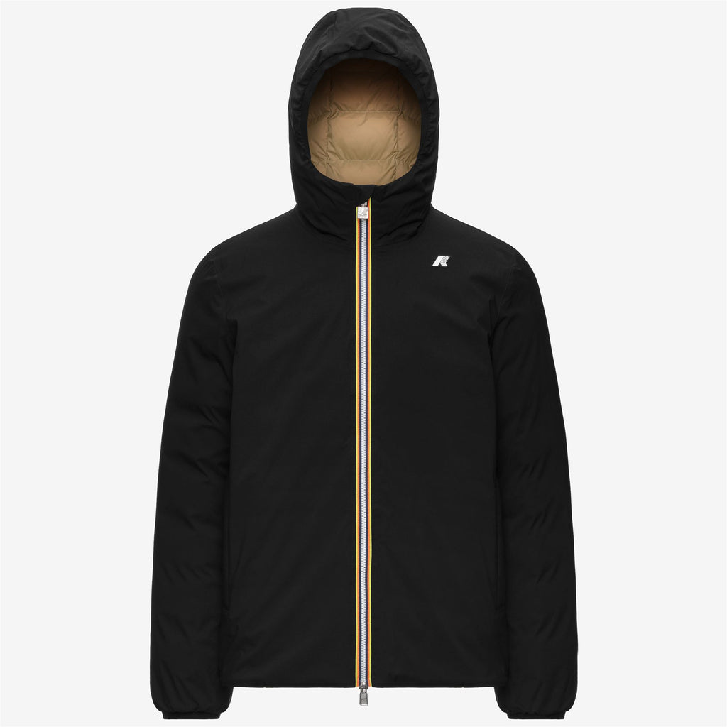 Jackets_Man_JACK ST THERMO DOUBLE_Short_Black Pure - Beige Khaki - Commercial 1