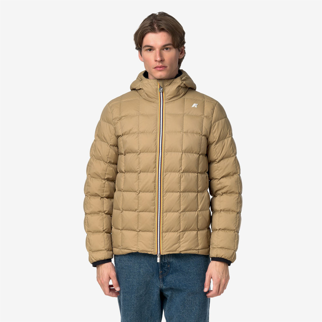 Jackets_Man_JACK ST THERMO DOUBLE_Short_Black Pure - Beige Khaki - Commercial 3