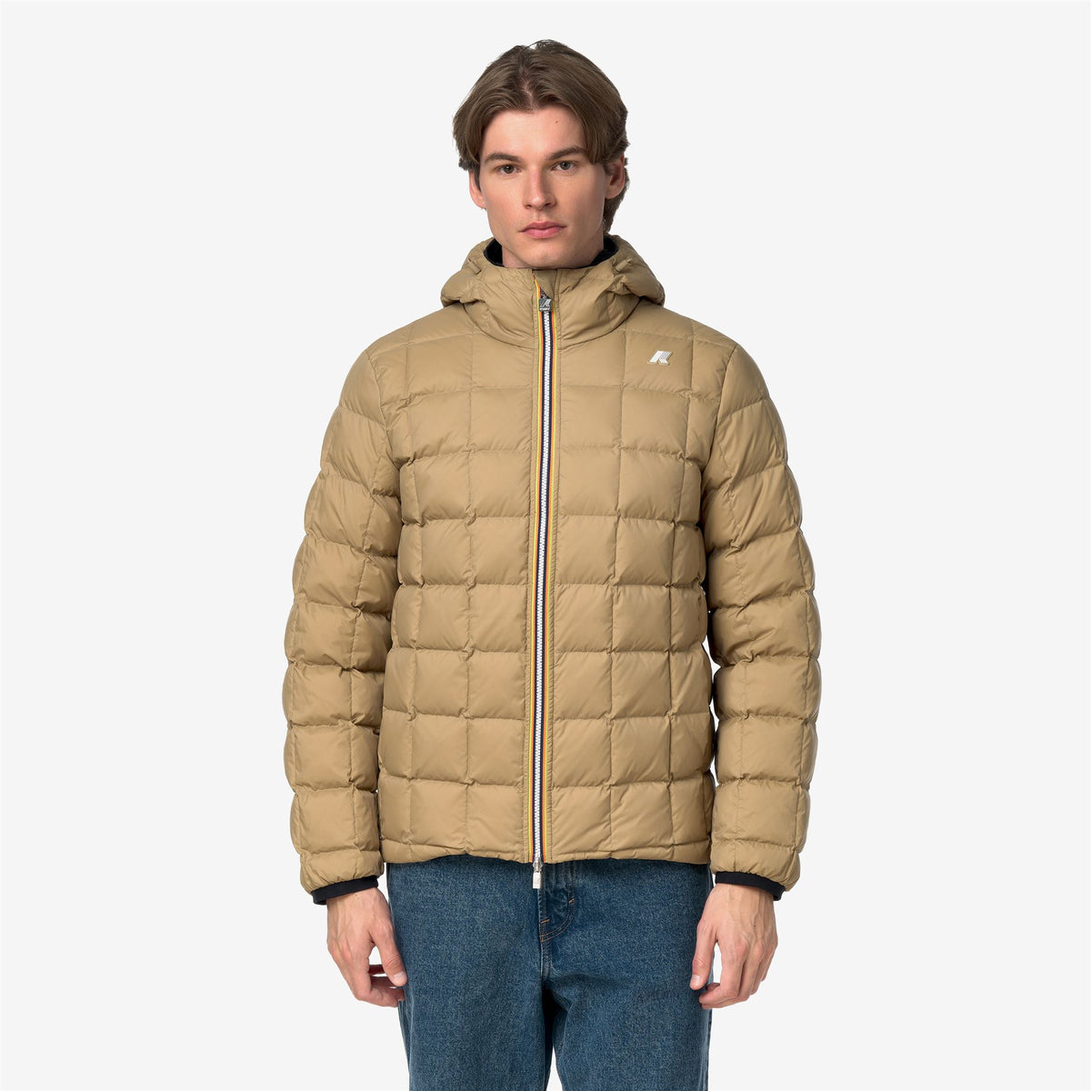 Jackets_Man_JACK ST THERMO DOUBLE_Short_Black Pure - Beige Khaki - Commercial 3