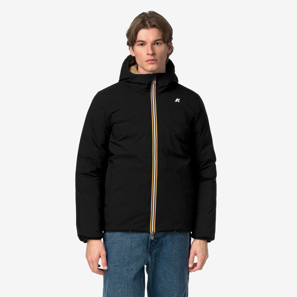 Jackets_Man_JACK ST THERMO DOUBLE_Short_Black Pure - Beige Khaki - Commercial 4