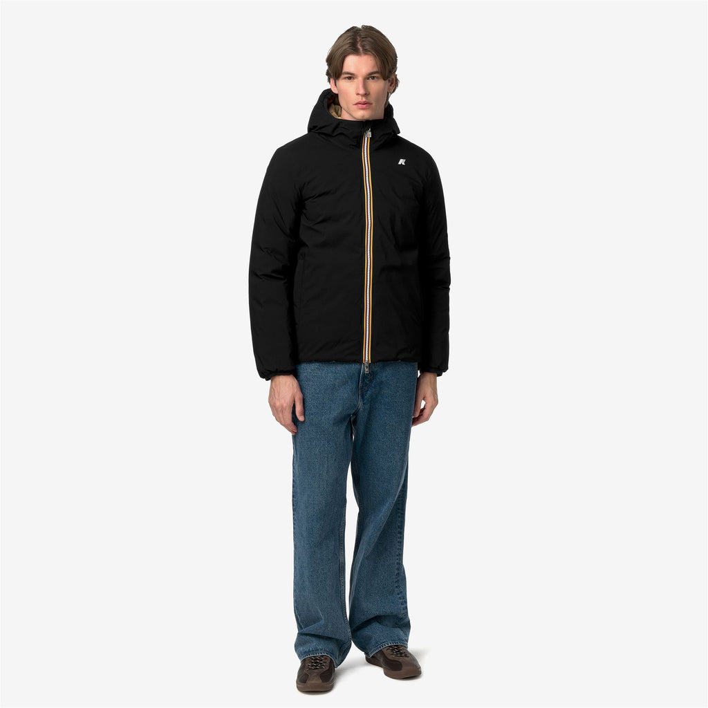 Jackets_Man_JACK ST THERMO DOUBLE_Short_Black Pure - Beige Khaki - Commercial 7