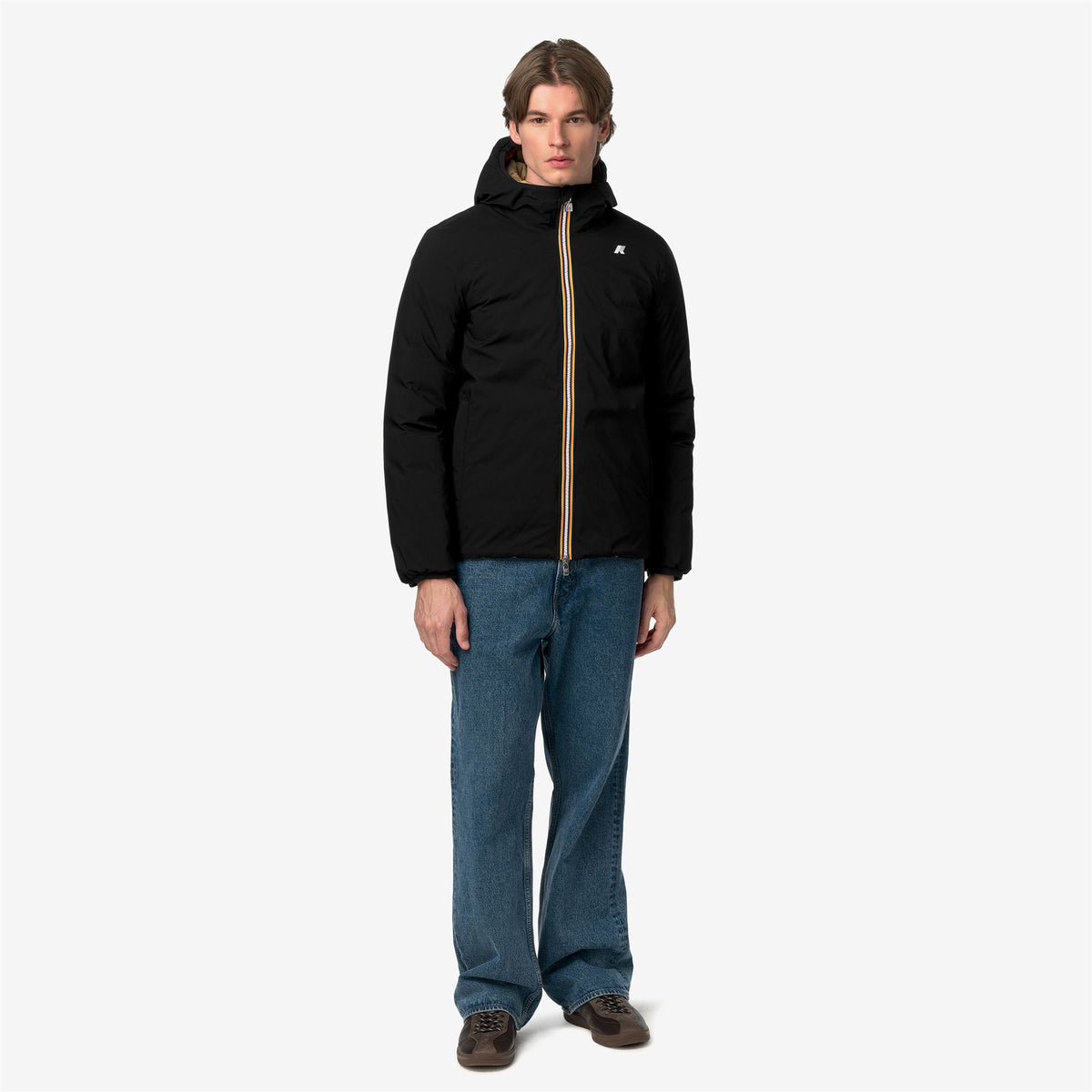Jackets_Man_JACK ST THERMO DOUBLE_Short_Black Pure - Beige Khaki - Commercial 7