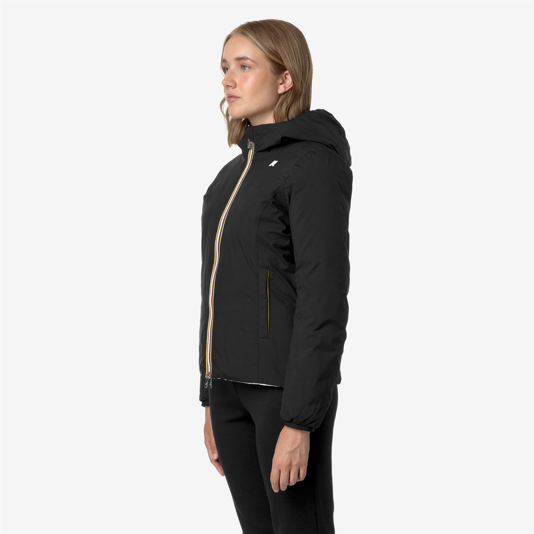 Chaqueta corta aislante reversible para mujer en gris y negro main