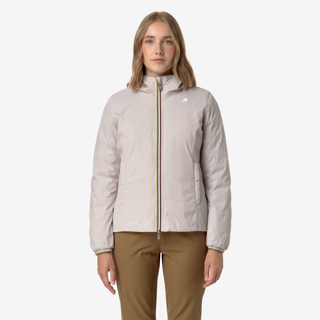 Jackets_WOMAN_LILY ST THERMO DOUBLE_Short_Beige G-Brown C - Commercial 4