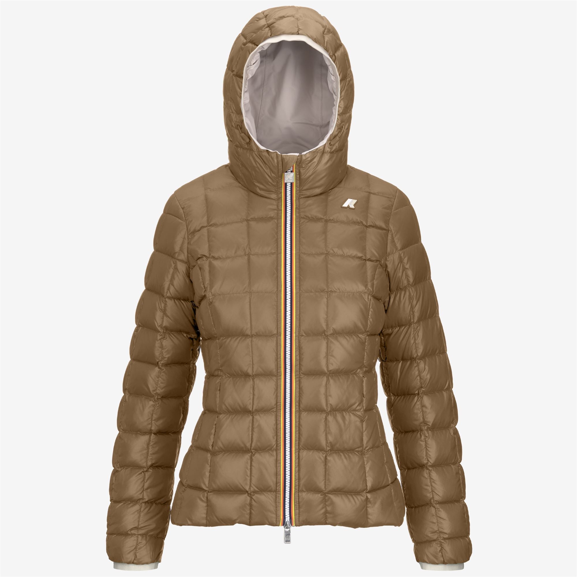 Jackets_WOMAN_LILY ST THERMO DOUBLE_Short_Beige G-Brown C - Commercial 2
