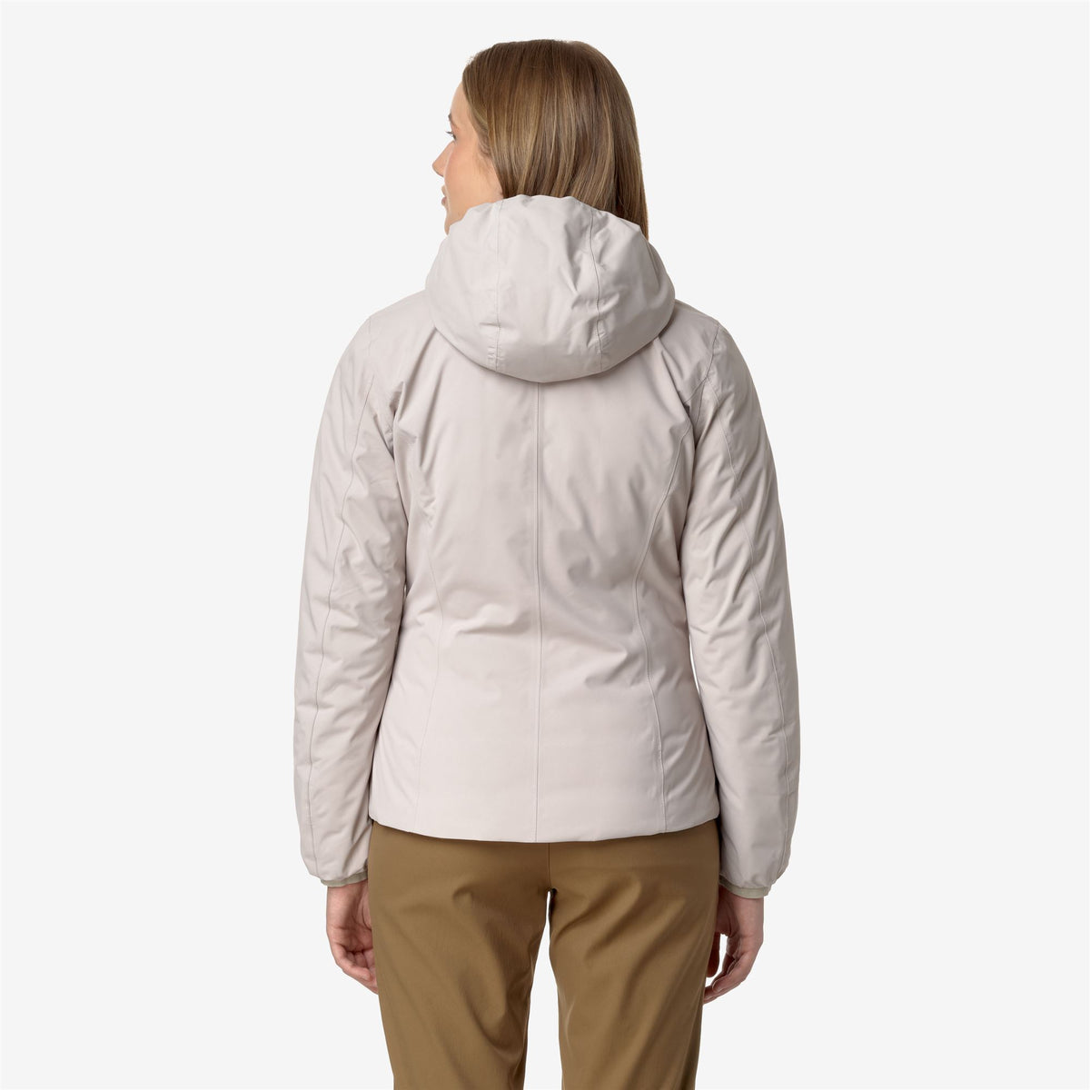 Jackets_WOMAN_LILY ST THERMO DOUBLE_Short_Beige G-Brown C - Commercial 6