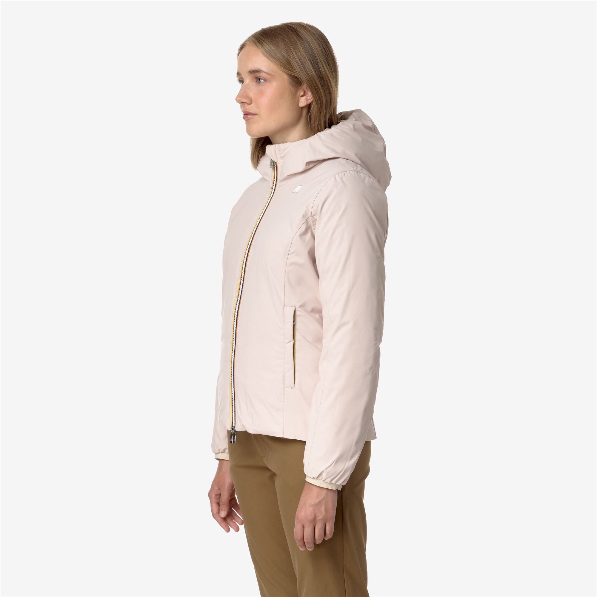 Jackets_WOMAN_LILY ST THERMO DOUBLE_Short_Pink T-Brown G - Commercial 5