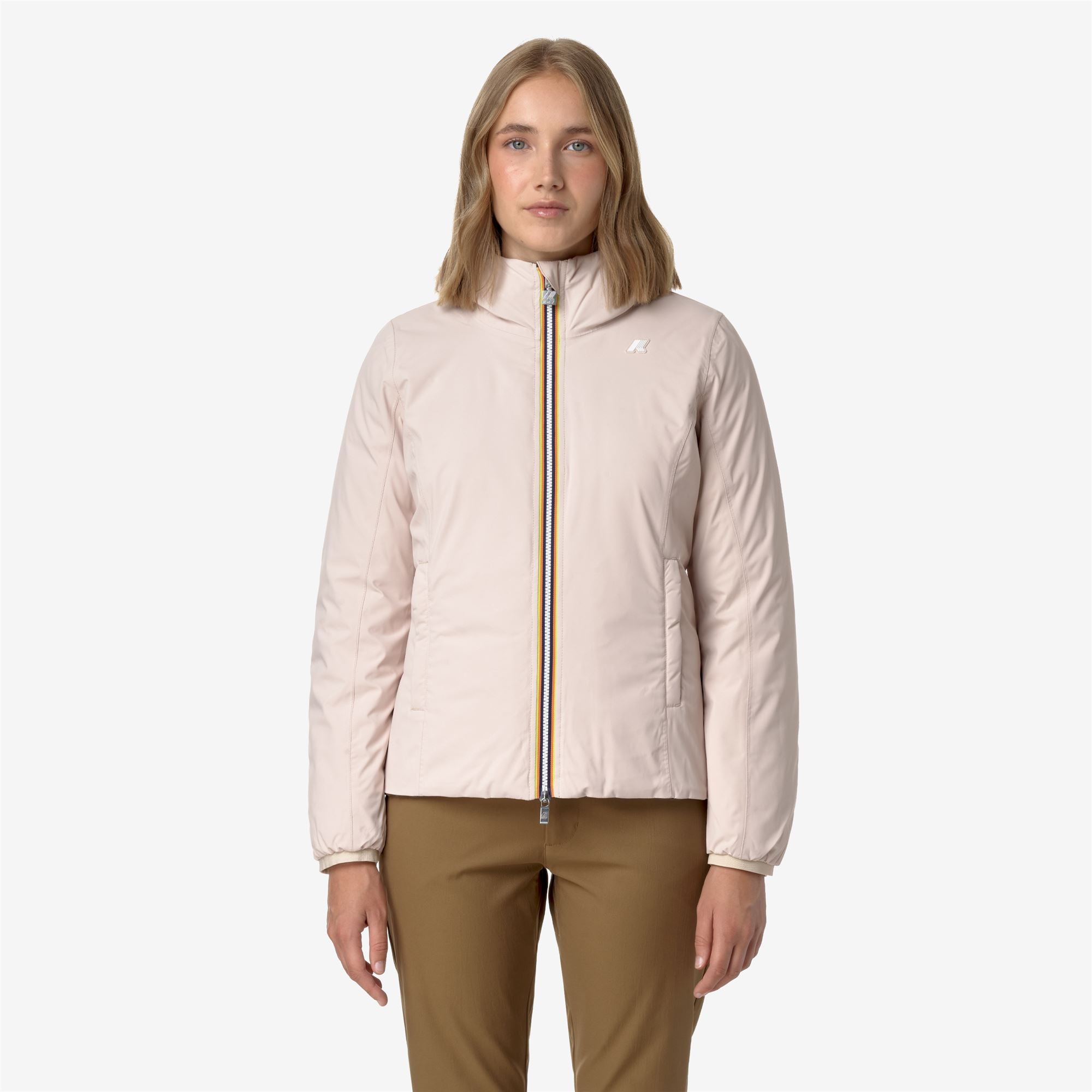 Jackets_WOMAN_LILY ST THERMO DOUBLE_Short_Pink T-Brown G - Commercial 4