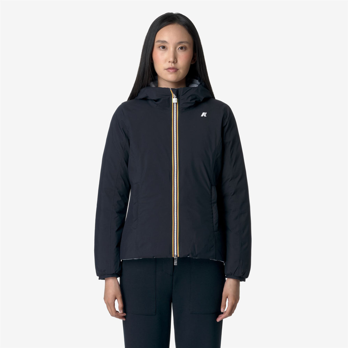 Jackets_WOMAN_LILY ST THERMO DOUBLE_Short_Blue D-Blue LT - Commercial 3