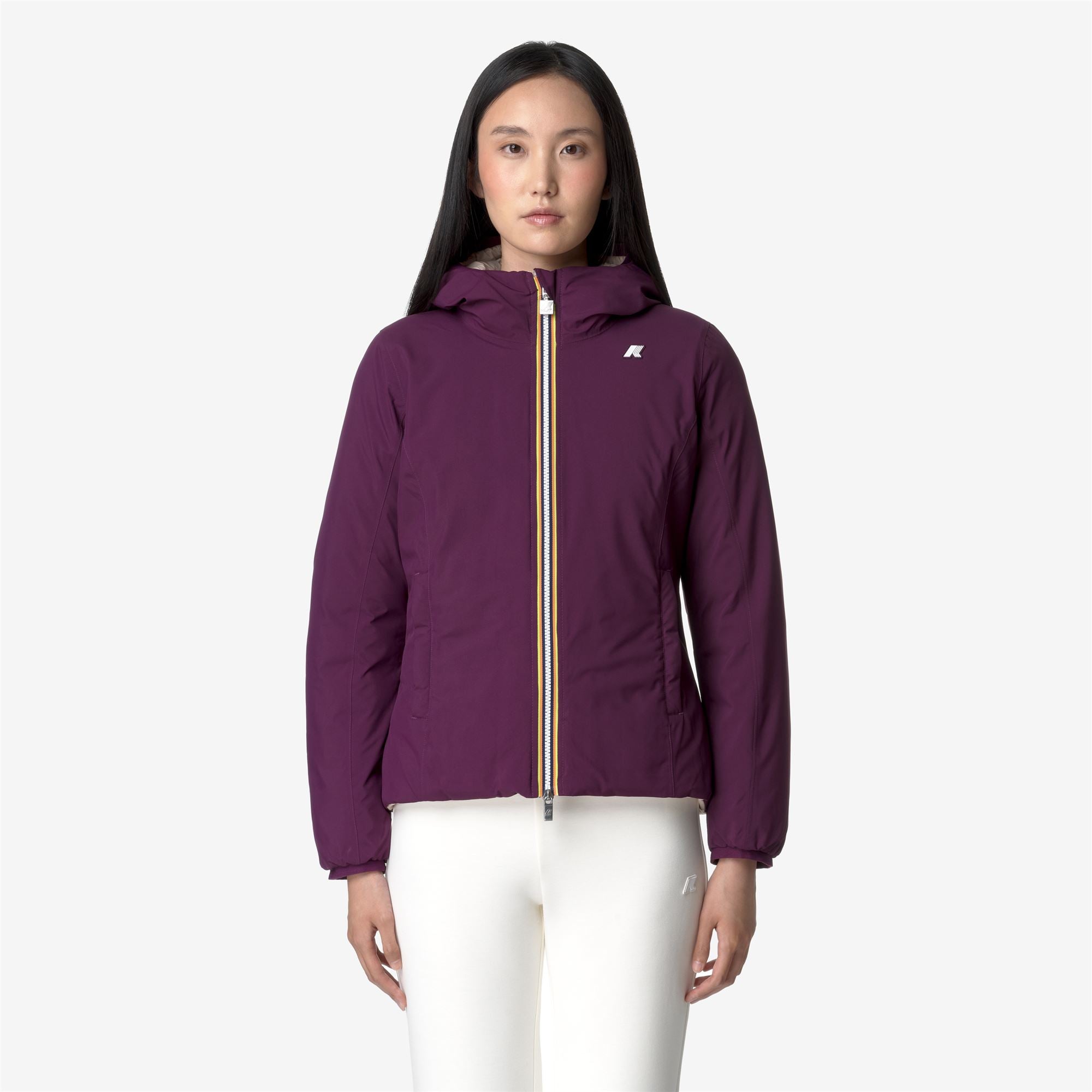 Jackets_WOMAN_LILY ST THERMO DOUBLE_Short_Violet Dk-Pink T - Commercial 4