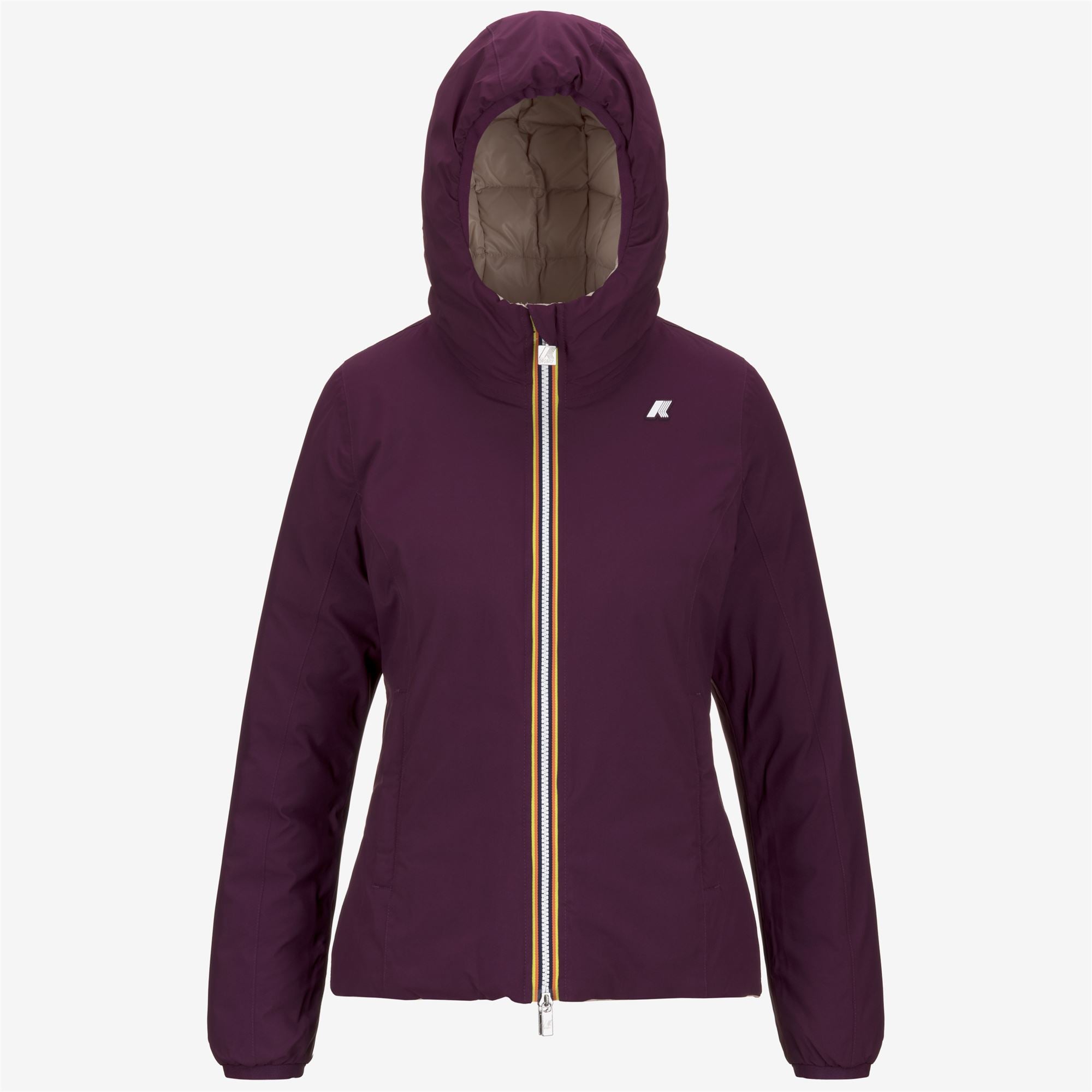 Jackets_WOMAN_LILY ST THERMO DOUBLE_Short_Violet Dk-Pink T - Commercial 1