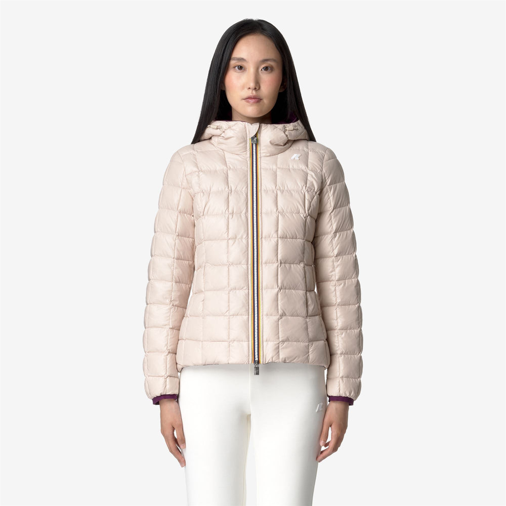 Violet Women's Reversible Insulated Short Jacket for Extreme Cold 02