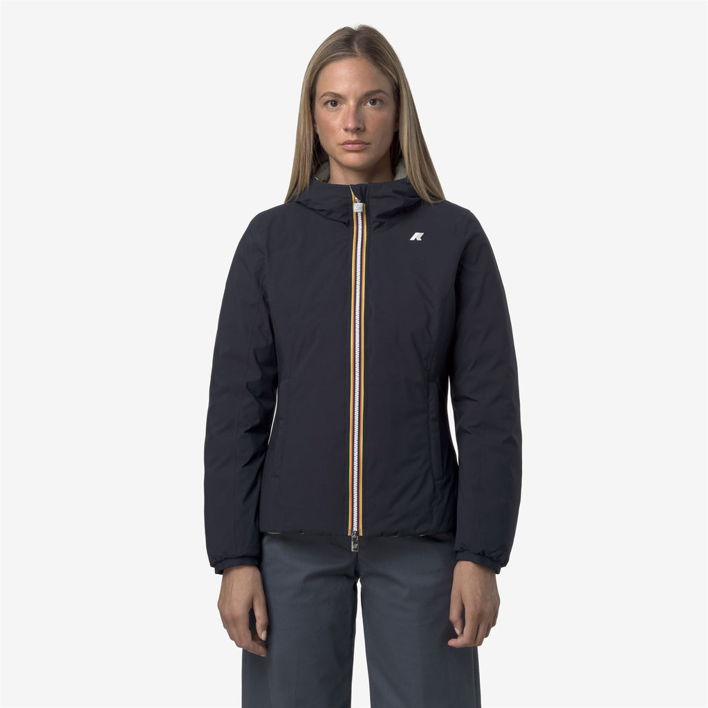 Jackets_WOMAN_LILY ST THERMO DOUBLE_Short_Blue Depth - Green Oak - Commercial 3