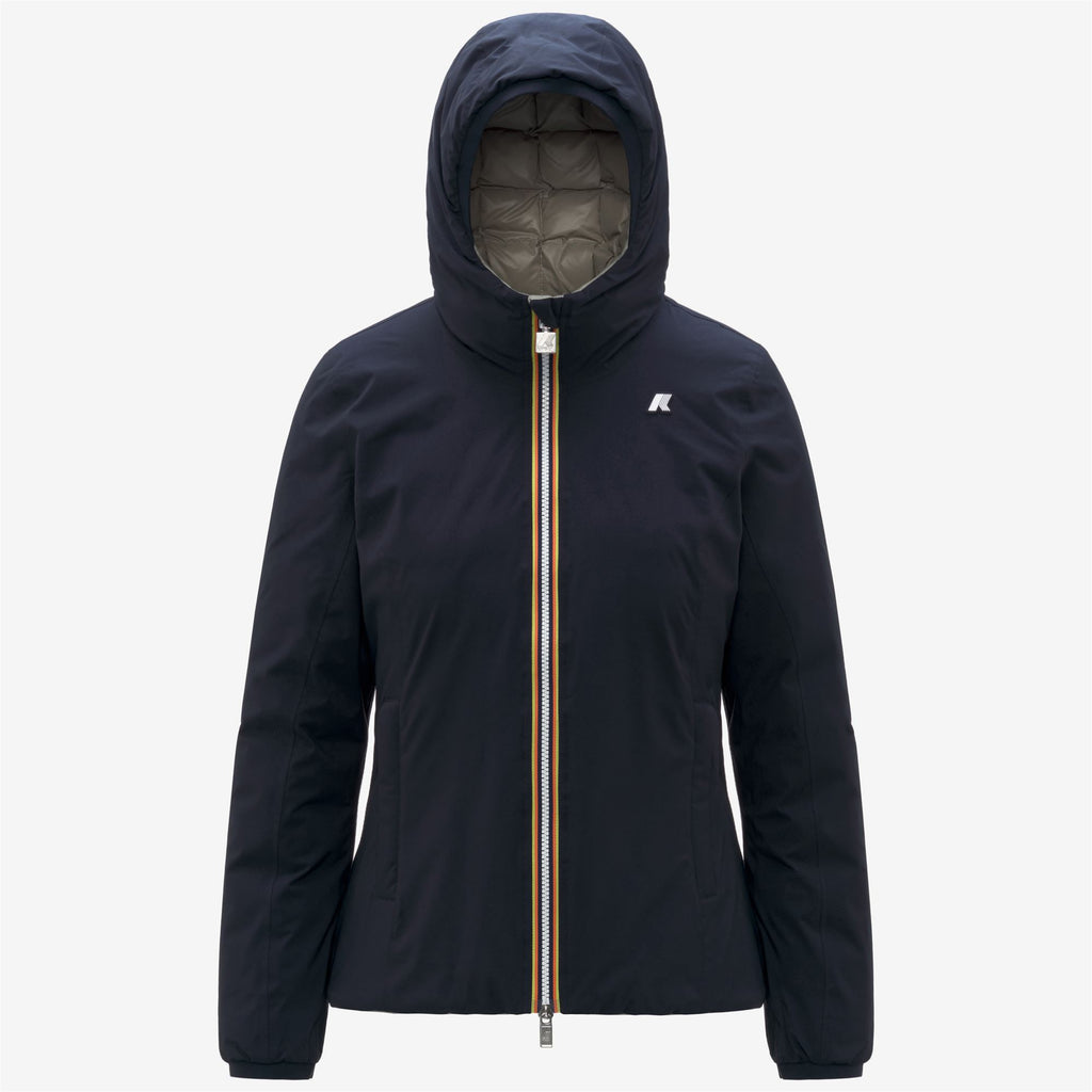 Jackets_WOMAN_LILY ST THERMO DOUBLE_Short_Blue Depth - Green Oak - Commercial 1