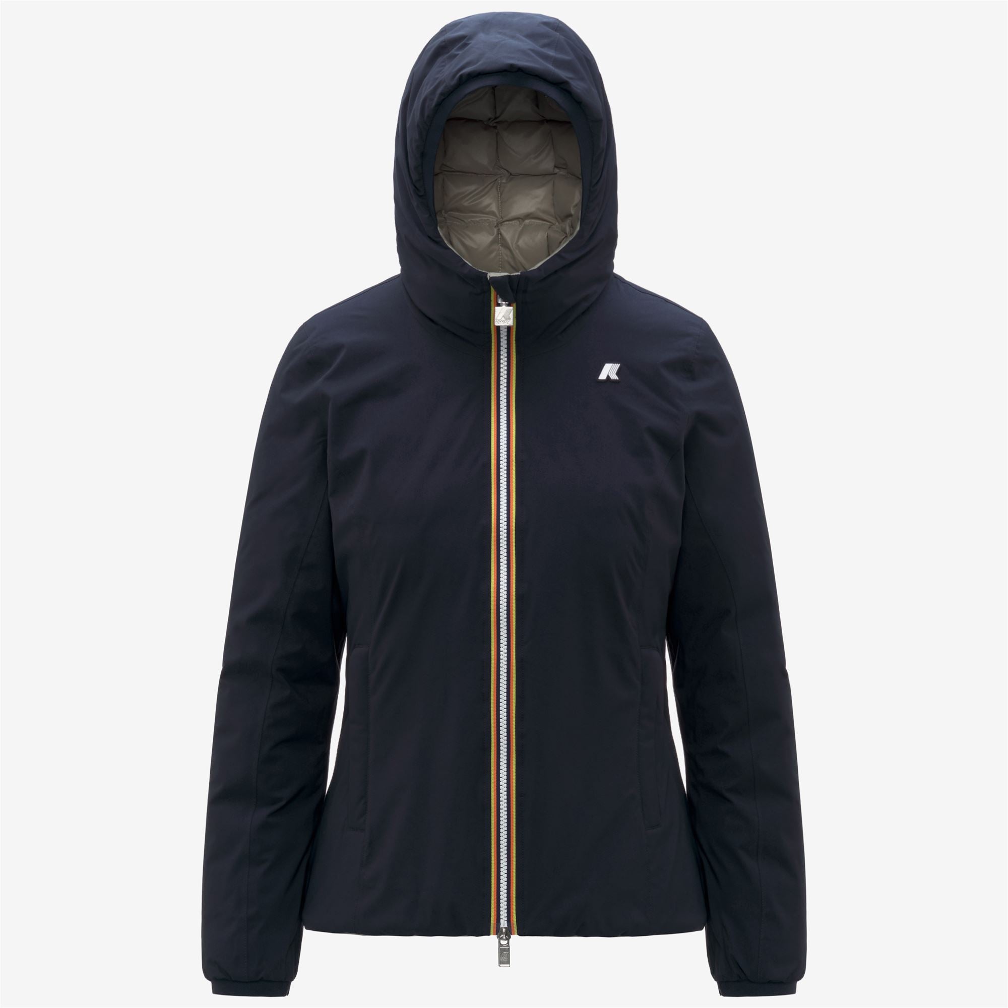 Jackets_WOMAN_LILY ST THERMO DOUBLE_Short_Blue Depth - Green Oak - Commercial 1