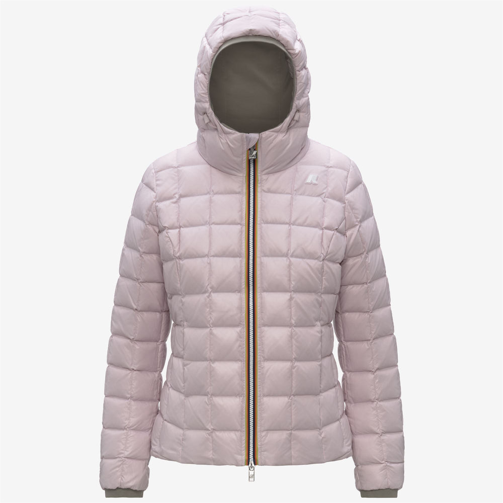 Chaqueta corta aislante reversible verde para mujer 02