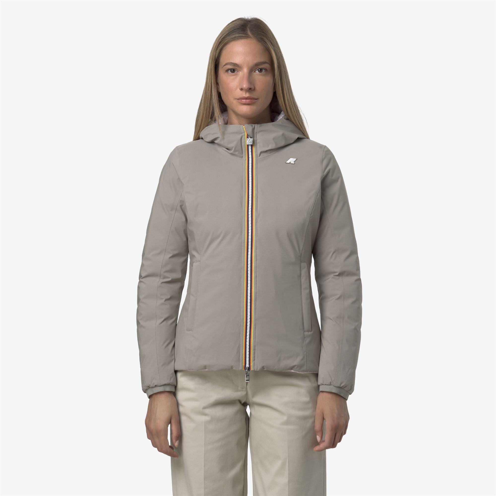 Jackets_WOMAN_LILY ST THERMO DOUBLE_Short_Green Oak - Rose Hushed - Commercial 4