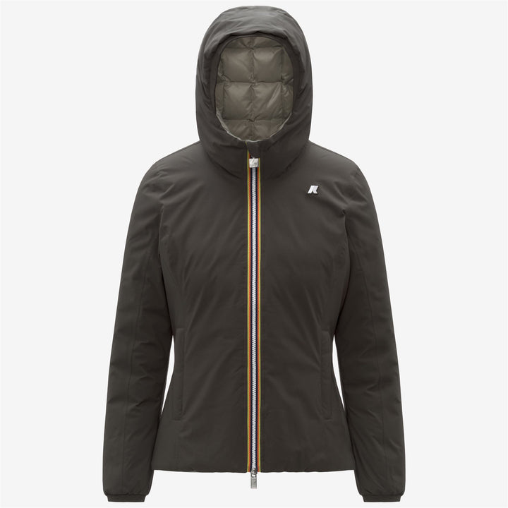 Black olive Women's Reversible Winter Jacket with Primaloft Insulation 1