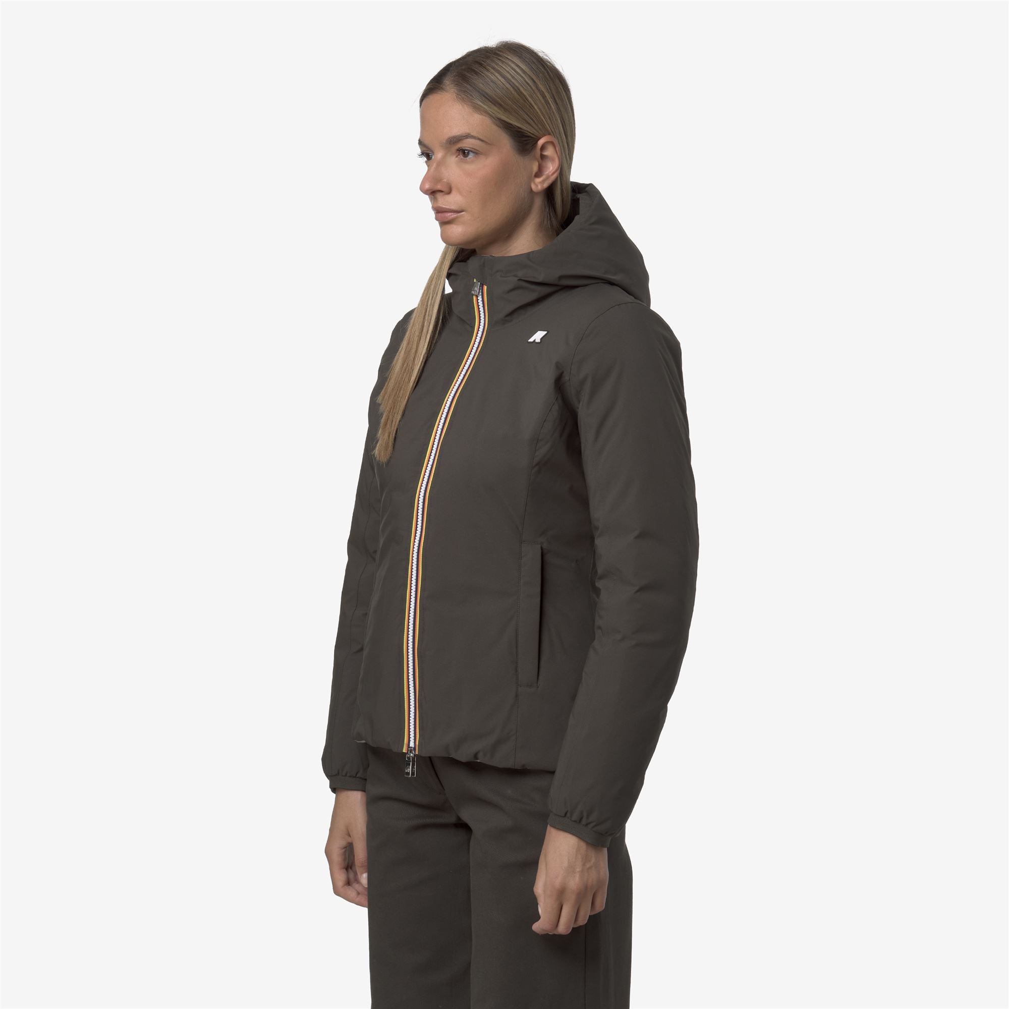 Jackets_WOMAN_LILY ST THERMO DOUBLE_Short_Black Olive - Green Oak - Commercial 5