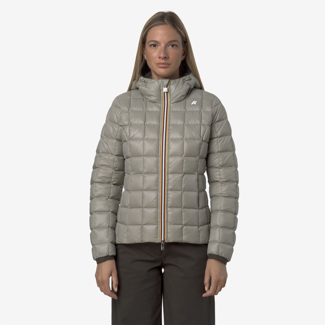 Black olive Women's Reversible Winter Jacket with Primaloft Insulation main