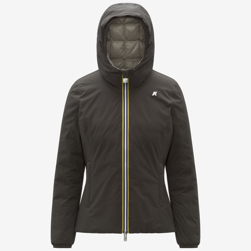 Jackets_WOMAN_LILY ST THERMO DOUBLE_Short_Black Olive - Green Oak - Commercial 1