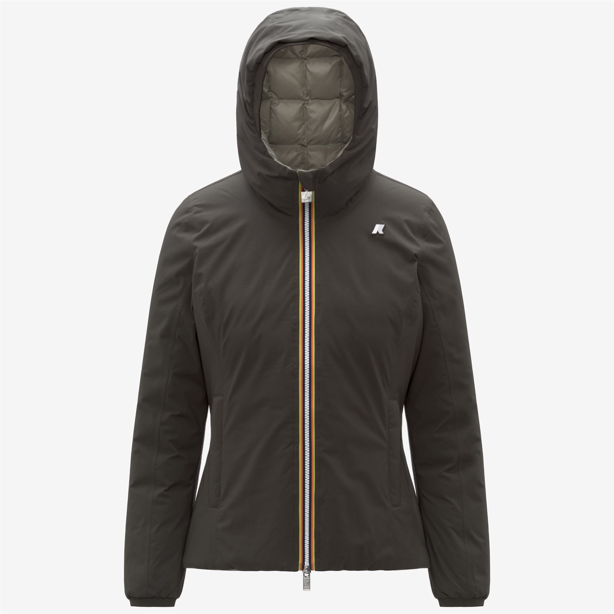 Jackets_WOMAN_LILY ST THERMO DOUBLE_Short_Black Olive - Green Oak - Commercial 1