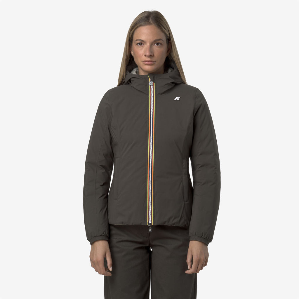 Jackets_WOMAN_LILY ST THERMO DOUBLE_Short_Black Olive - Green Oak - Commercial 4