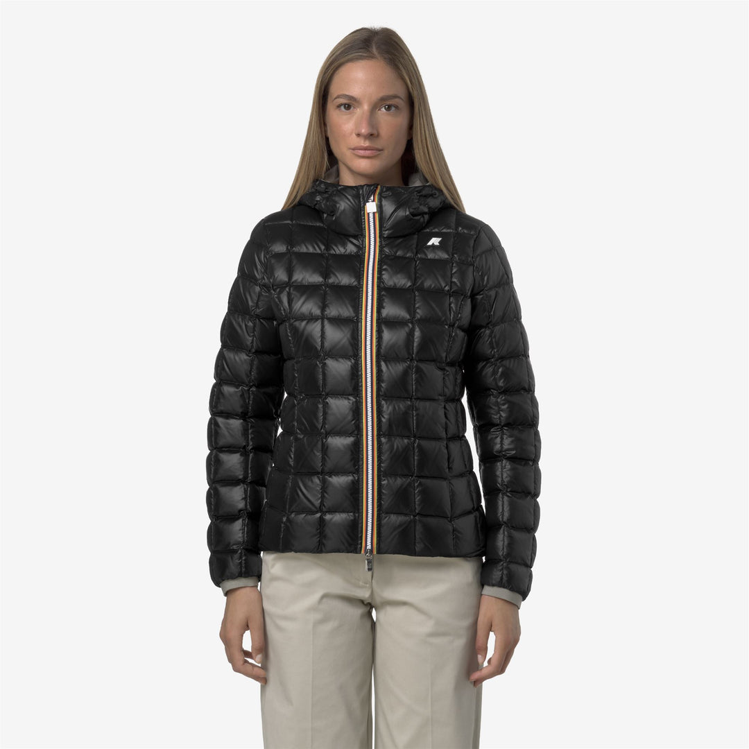 Giacca corta isolante reversibile da donna Green Oak main