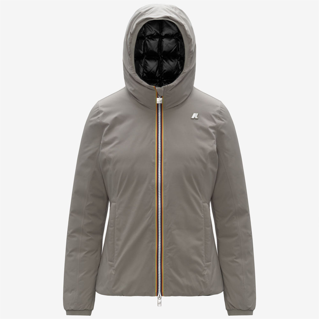 Chaqueta corta aislante reversible para mujer de Green Oak 01