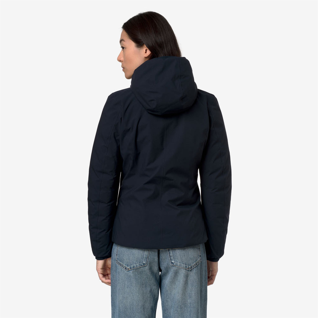 Jackets_Woman_LILY ST THERMO DOUBLE_Short_Blue Depth - Beige Khaki - Commercial 6