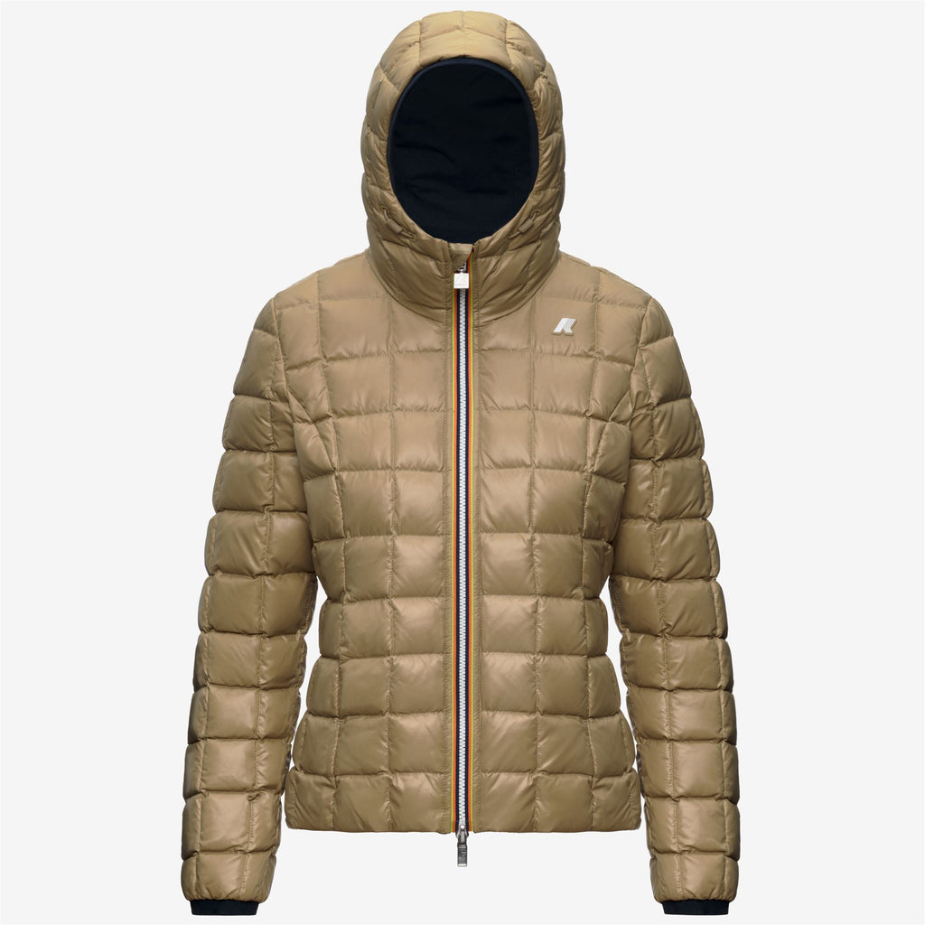 Jackets_Woman_LILY ST THERMO DOUBLE_Short_Blue Depth - Beige Khaki - Commercial 2