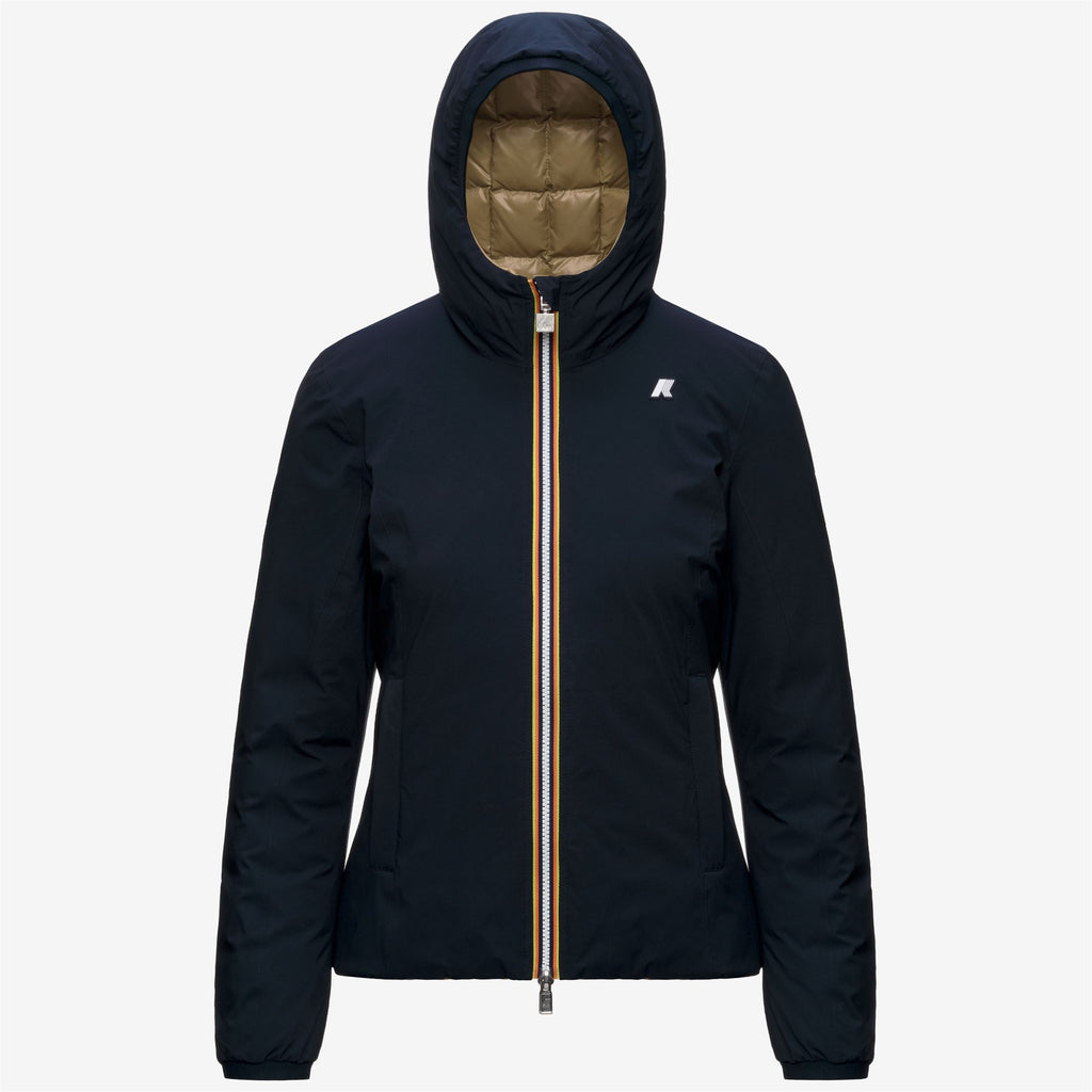 Jackets_Woman_LILY ST THERMO DOUBLE_Short_Blue Depth - Beige Khaki - Commercial 1
