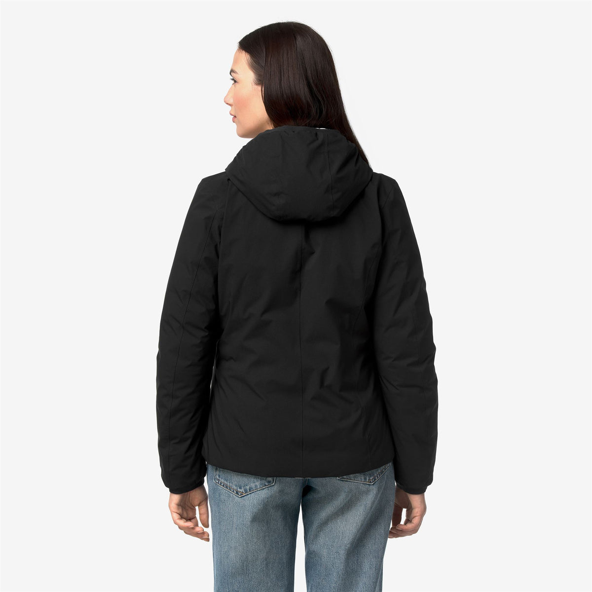 Jackets_Woman_LILY ST THERMO DOUBLE_Short_Black Pure - White Natural - Commercial 6