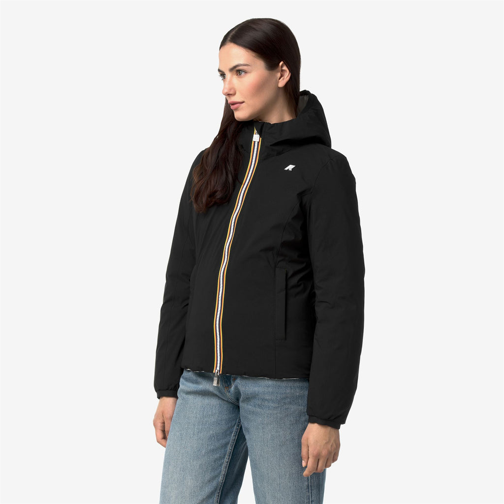 Jackets_Woman_LILY ST THERMO DOUBLE_Short_Black Pure - White Natural - Commercial 5