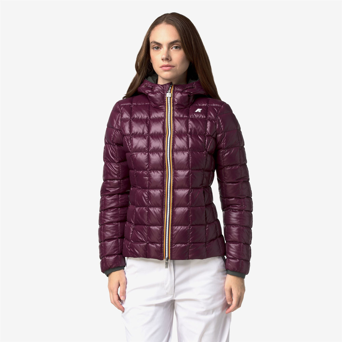 Jackets_Woman_LILY ST THERMO DOUBLE_Short_GREEN BL -Violet M - Commercial 3