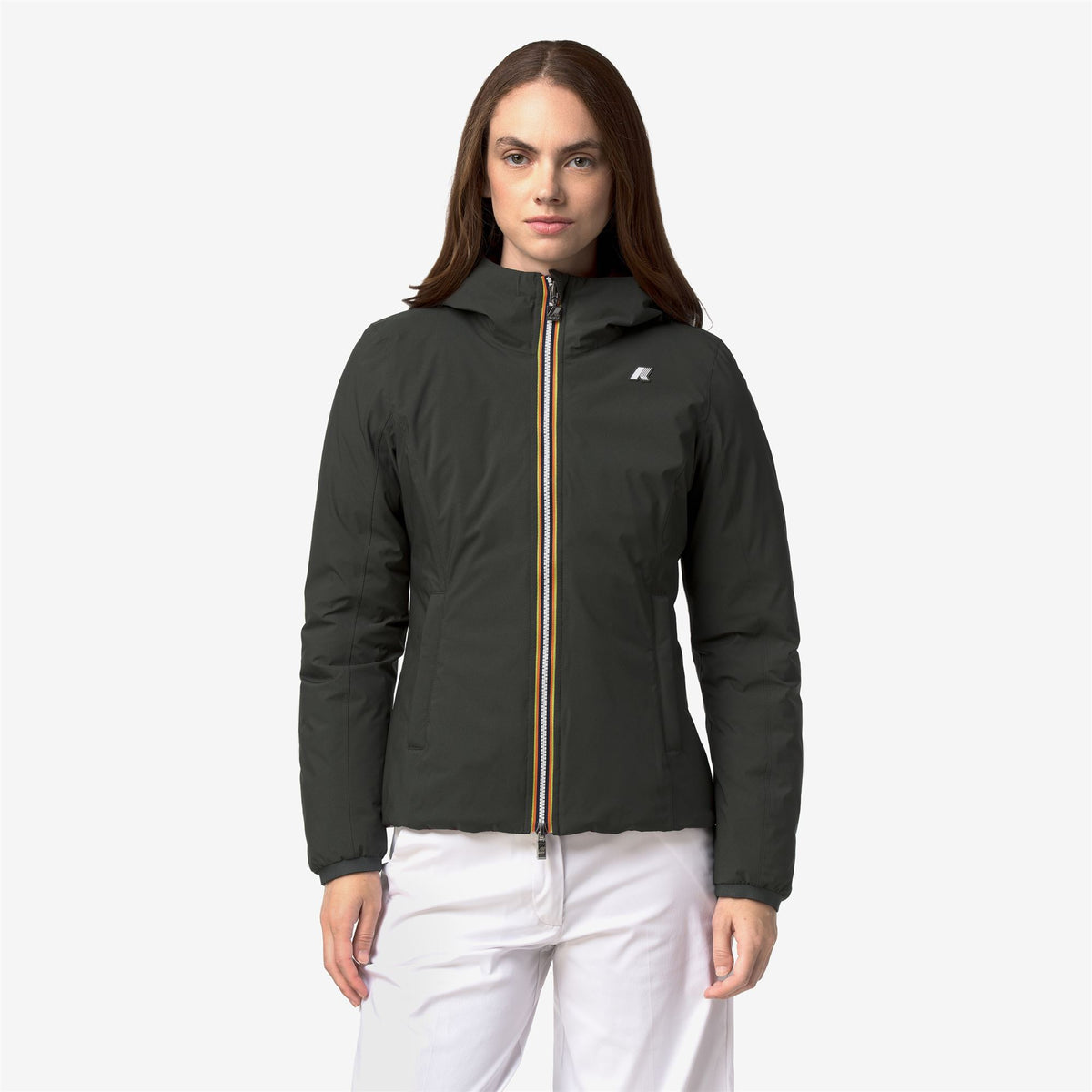 Jackets_Woman_LILY ST THERMO DOUBLE_Short_GREEN BL -Violet M - Commercial 4