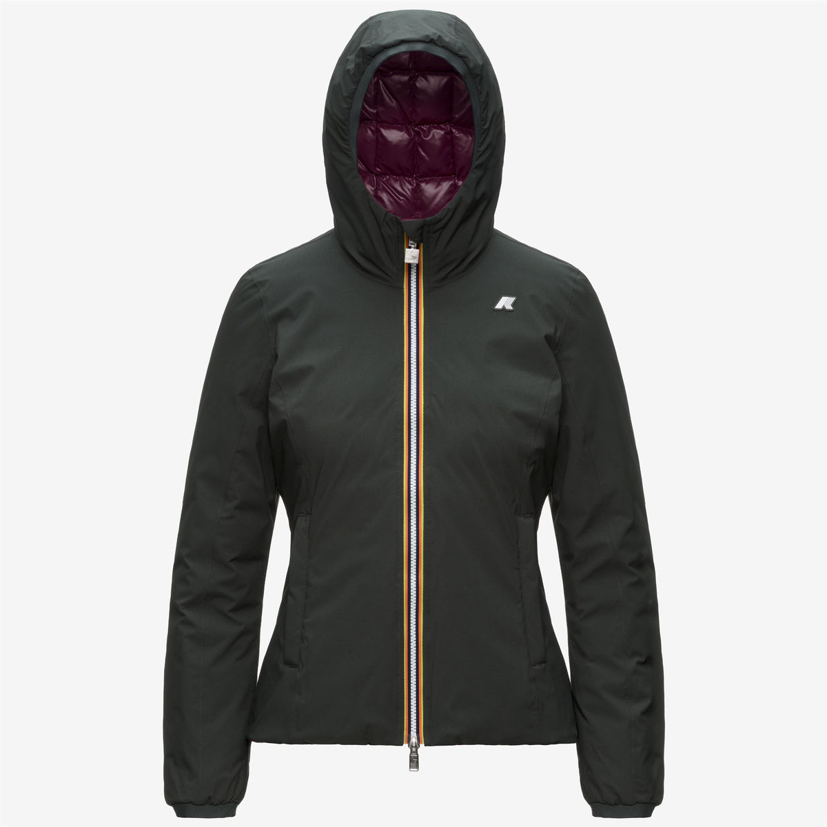 Jackets_Woman_LILY ST THERMO DOUBLE_Short_GREEN BL -Violet M - Commercial 1